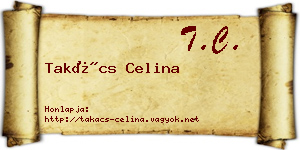 Takács Celina névjegykártya